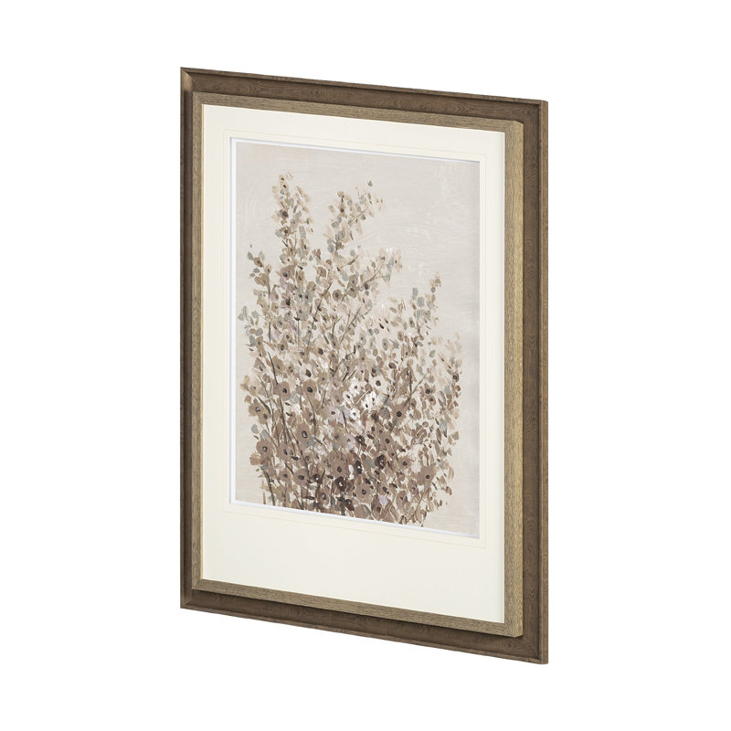 «Rustic Wildflowers I» par Tim Ottoole, reproduction d'art encadrée sous verre, Fleurs rustiques sauvages I
