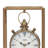 Canete Traditional Roman Numeral Metal Quartz Movement / Crystal Tabletop Clock in Brass