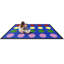 Tapis bleu éducatif touffeté à pois-1449476690
