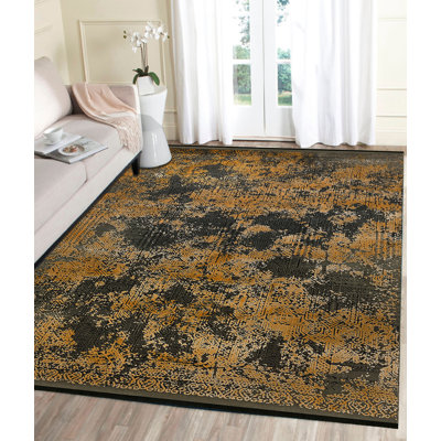 Tapis noir / brun Panagia