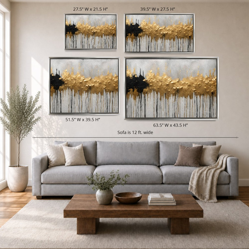 «Isaiah 60: 1 Arise Shine» par Mark Lawrence, reproduction, H 27,5 po x l 43,5 po x P 2 po, Cadre flottant, Champagne