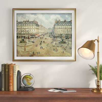 « avenue de l’opera matin soleil », reproduction de peinture à l’acrylique