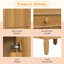 Meuble-lavabo en bois de 20 po avec lavabo, pieds en bois massif, tablette réglable, tiroir inclinable et conception autoportante moderne pour les petites salles de bain
