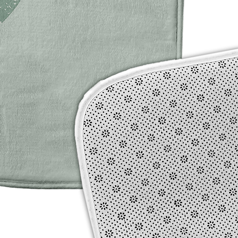 Tapis de bain Nautical Nights, L 17 po x L 24 po, Vert