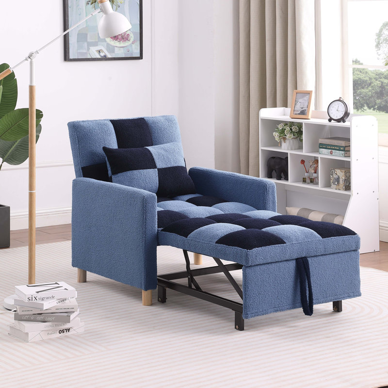 Canapé-lit convertible, fauteuil réglable et coussin pour le salon