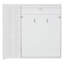 Lit escamotable double pleine grandeur avec tablettes, garde-robe et lumières DEL, blanc-36907977-36907982