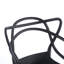 Chaise en plastique 4 pièces noir-895328210
