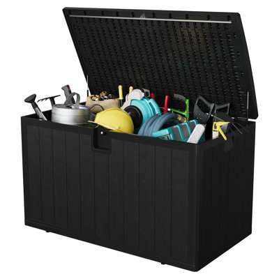 130 Gallon Waterproof Resin Deck Box