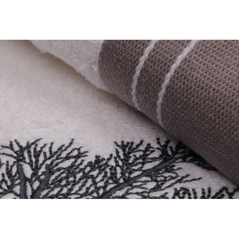 Ensemble de 2 serviettes en coton Weybridge, Beige