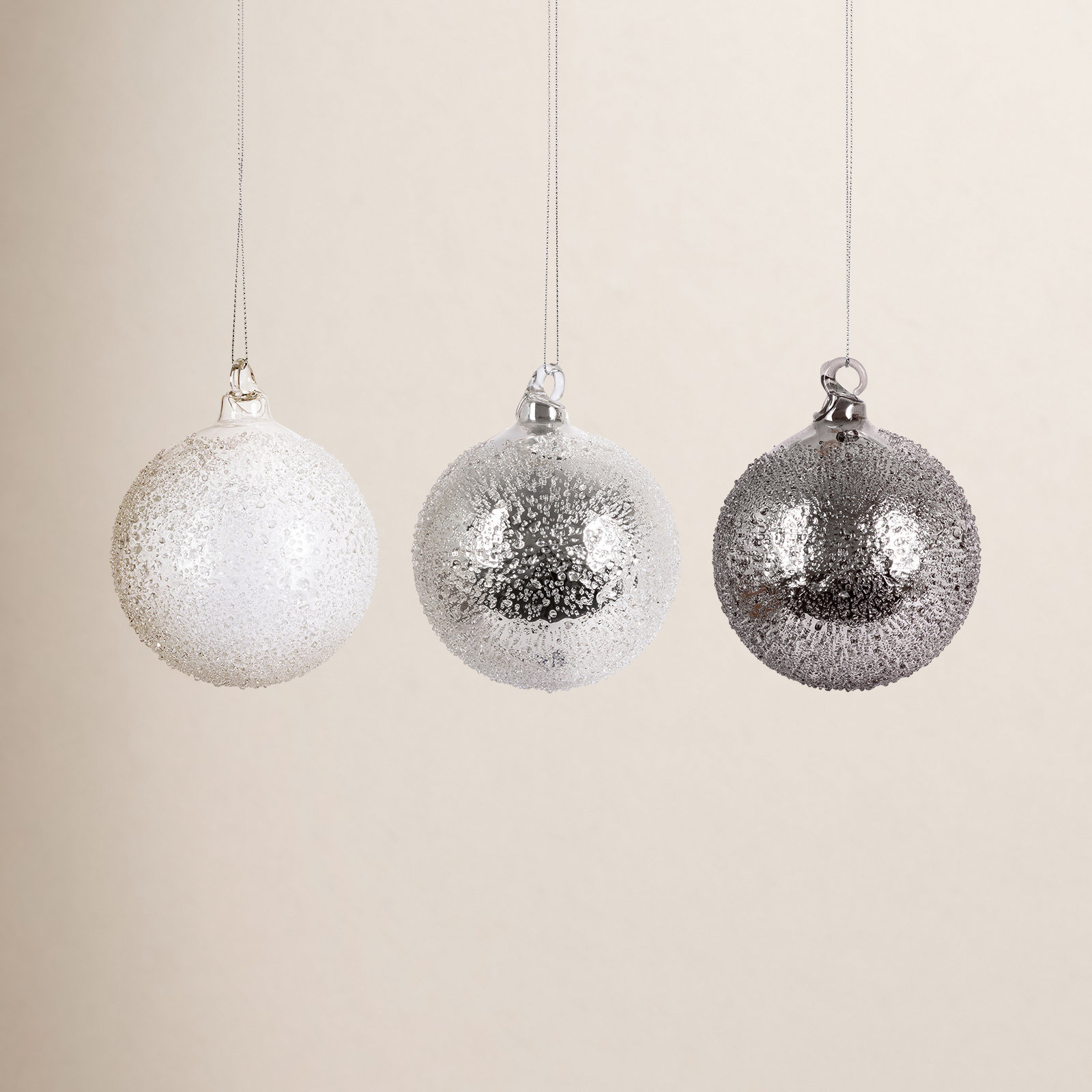 4" Glass Bauble