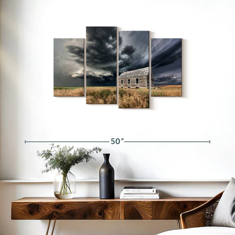 Alvord Supercell Over Schoolhouse, H 22 po x l 36 po
