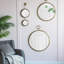 Miroir rond en fer
