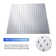 16" Ceiling Mount Ultra Thin Rainfall Shower Head 2.5 GPM Square Overhead Shower