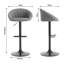 Pigalle Upholstered Adjustable Height Bar Stool-1491576572
