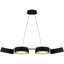 Lustre linéaire noir mat Jahim