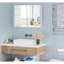Miroir de salle de bain mural à double porte avec tablettes réglables, l 31,5 po x P 6 po, H 23,5 po, blanc, surface de rangement en bois avec miroir, blanc, utilisation quotidienne