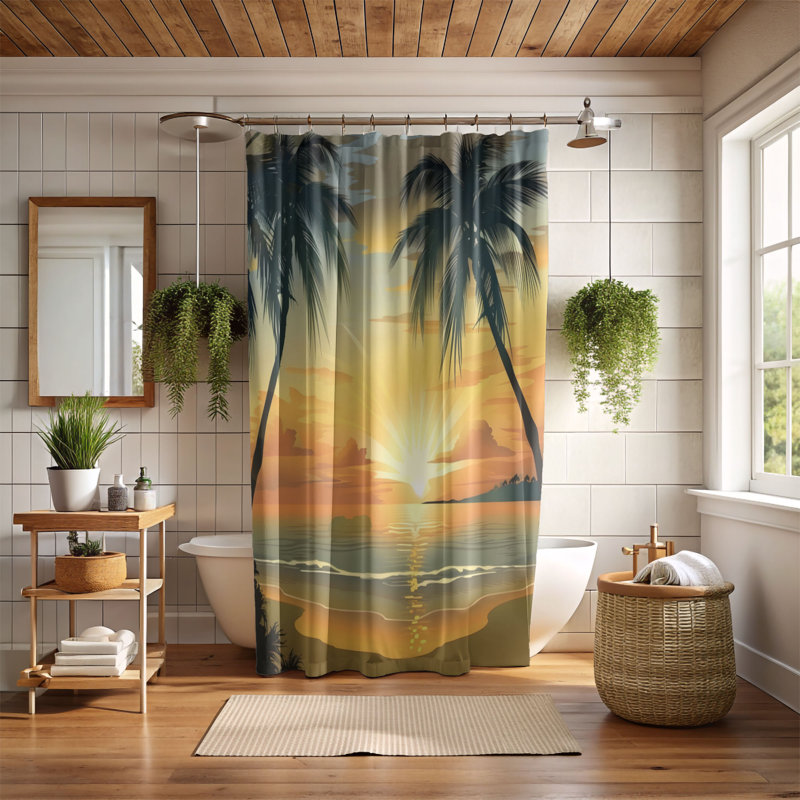 Vere Shower Curtain, 74"H x 71"W