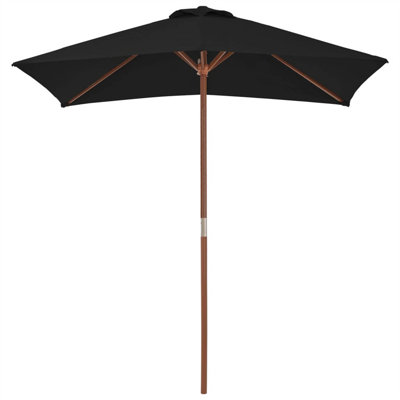 Emmet 200 cm W X 150 cm D Rectangular Market Parasol with Pulley Lift