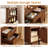 45.3" L Modern Style Vanity Desk with Mirror, LED Lights and Power Outlet-1181899373