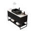 Meuble-lavabo autoportant 48 po avec 3 portes et tablette ouverte 48 po