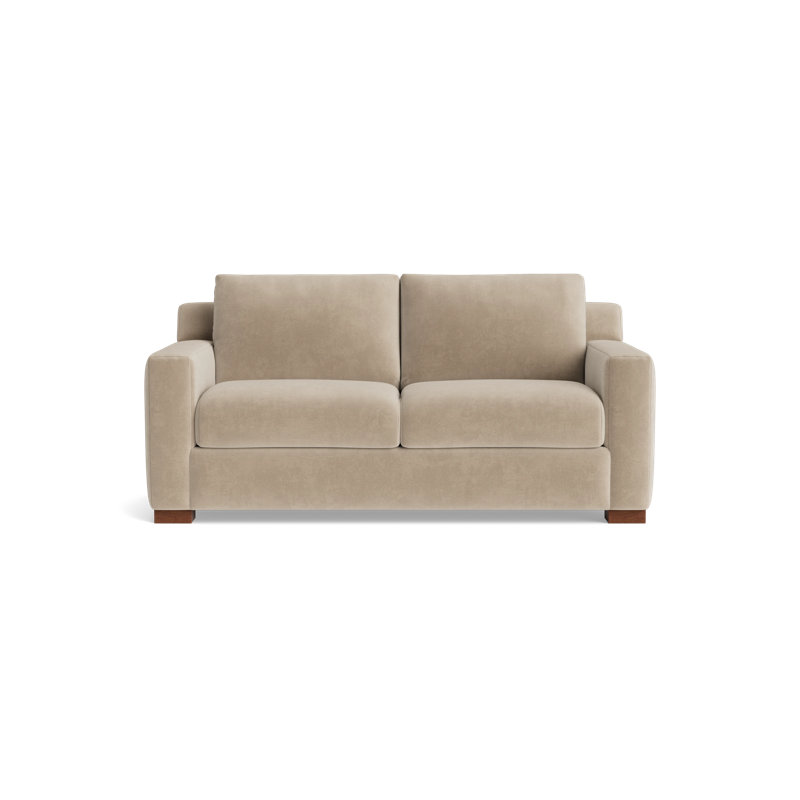 Catalina Loveseat (70"), Velvet - Beige
