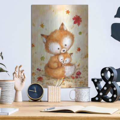 Fox 2' by Makiko, Metal Wall Art