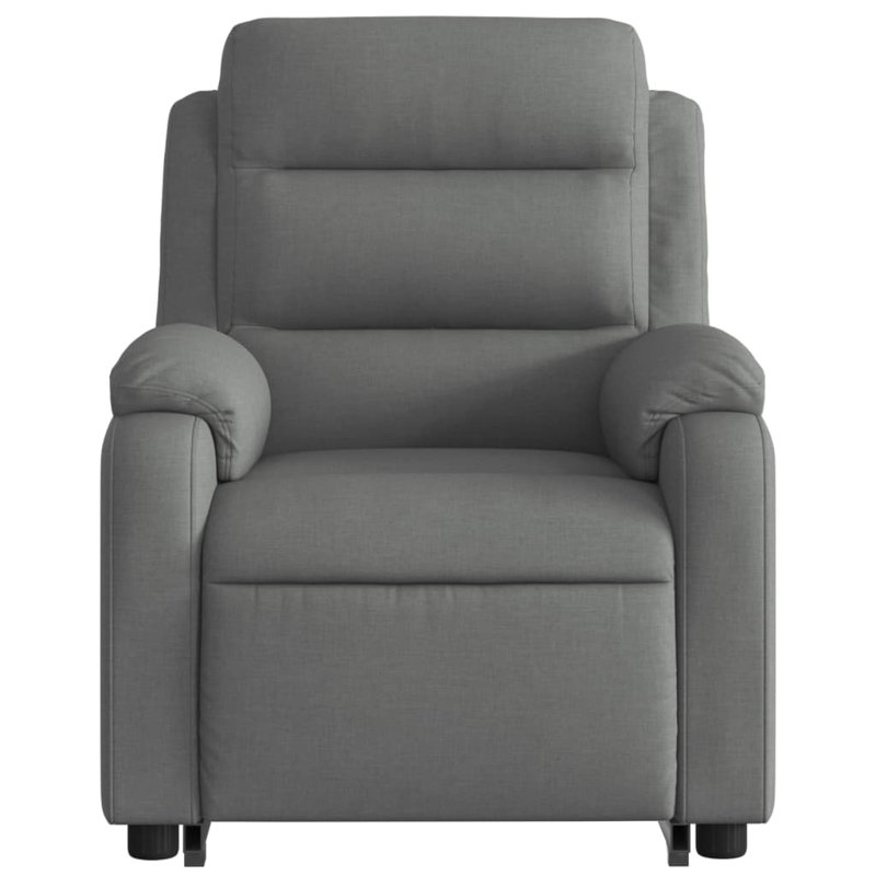 Upholstered Massage Chair, Dark Gray Polyester
