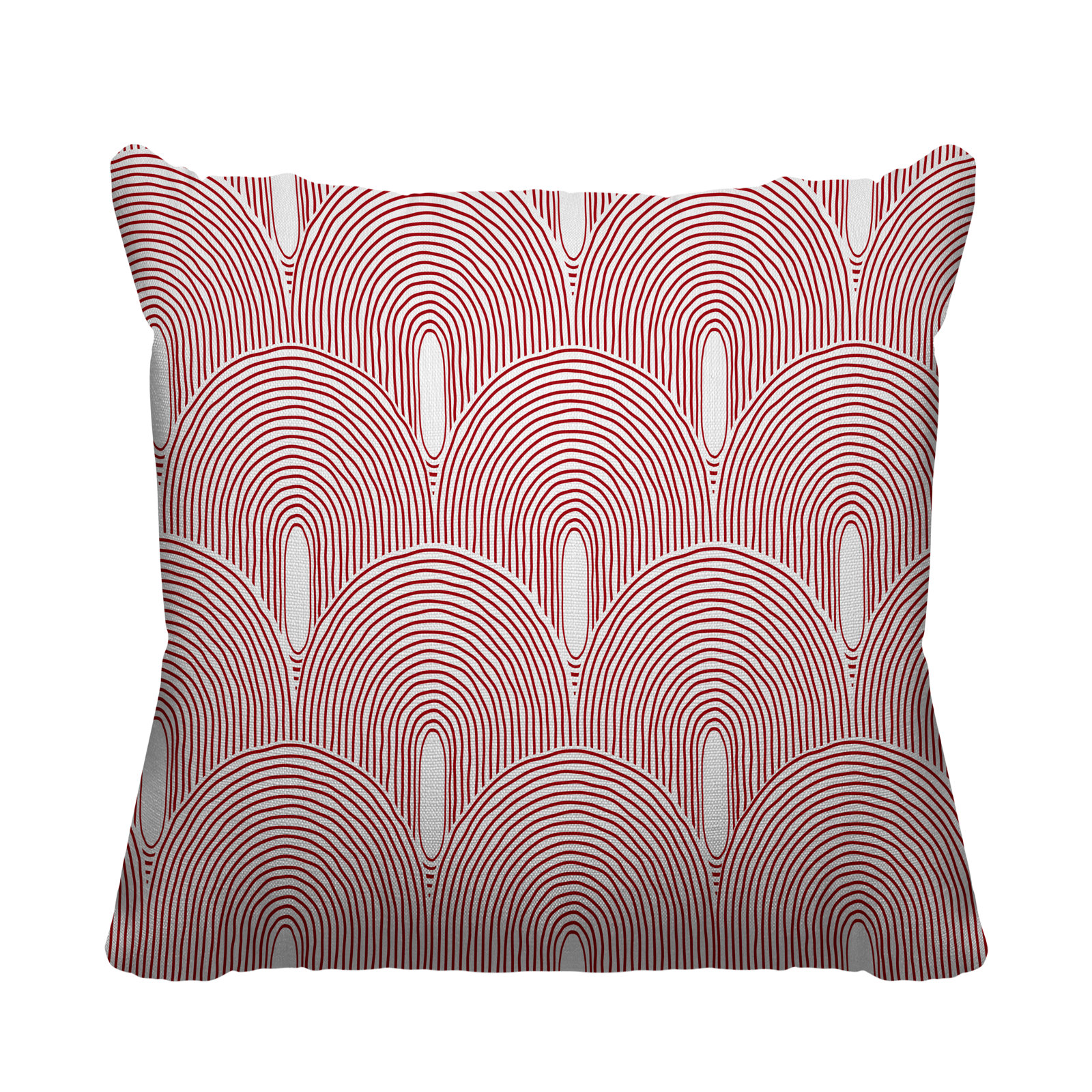 Limpo Starburst Indoor/Outdoor Throw Pillow, 20"H x 20"W, Red, Square