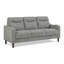 Canapé en chenille, assise confortable, structure en bois massif, parfait pour le salon-131680351-131680352