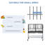 Keiser 102cm Steel Flat Top Breeder/Stacker Bird Cage with Wheels