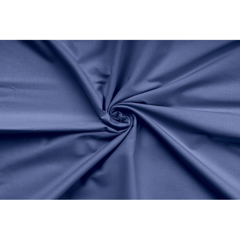 100% Cotton Ranforce Quilt Cover Set, Sax Blue, Includes 53.1 x 78.7 inches Duvet Cover & 31.5 x 31.5 inches Pillowcase | 155 Thread Count, Machine Washable, Durable Button Closure, Soft & Breathable Fabric