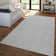 Rectangle Lisco Solid Machine Made Polypropylene Area Rug in Silver
