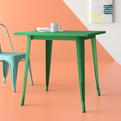 Feodora 31.5'' Square Metal Indoor-Outdoor Table