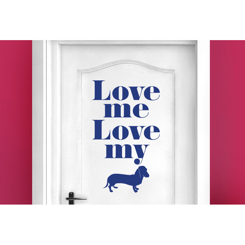 Animals Wall Decal, Dark Blue