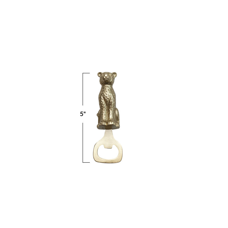 Antique Cheetah Bottle Opener