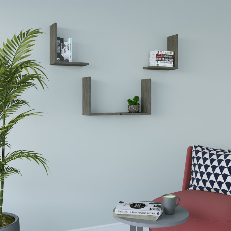 Alista 4 Piece Arrangeable Accent Shelf, Wenge