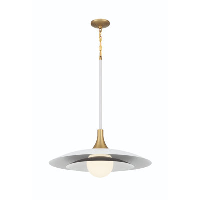Luminaire suspendu 1 lumière DEL 24 po Welsh