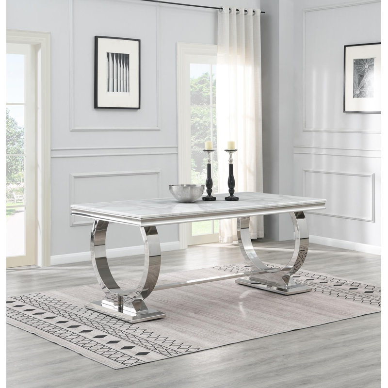 Table à manger (marbre blanc), White Marble