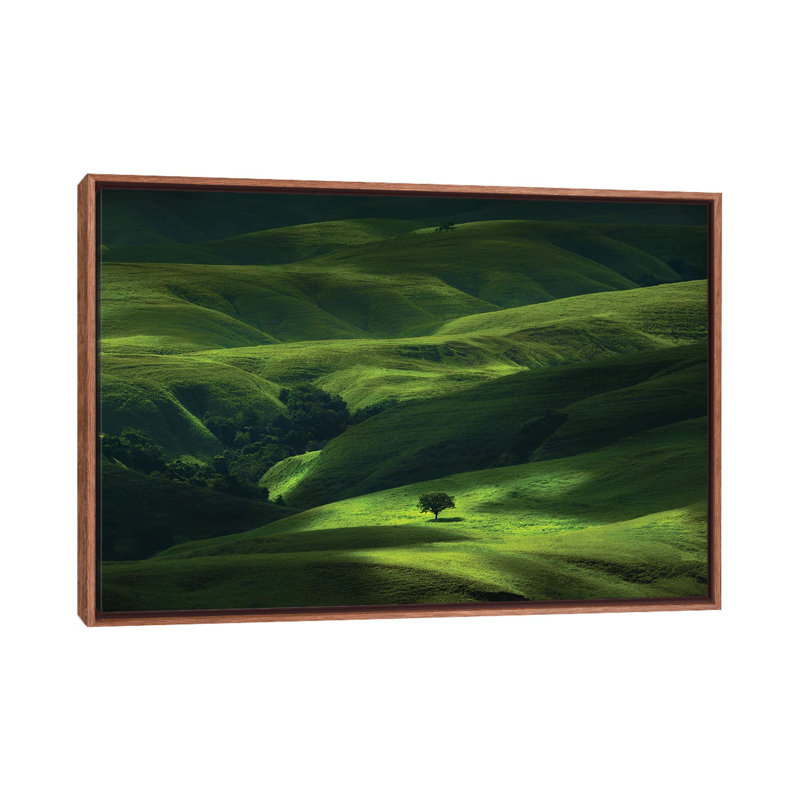Savana Mamboro by Helmi Rahmat S - Floater Frame Print on Canvas