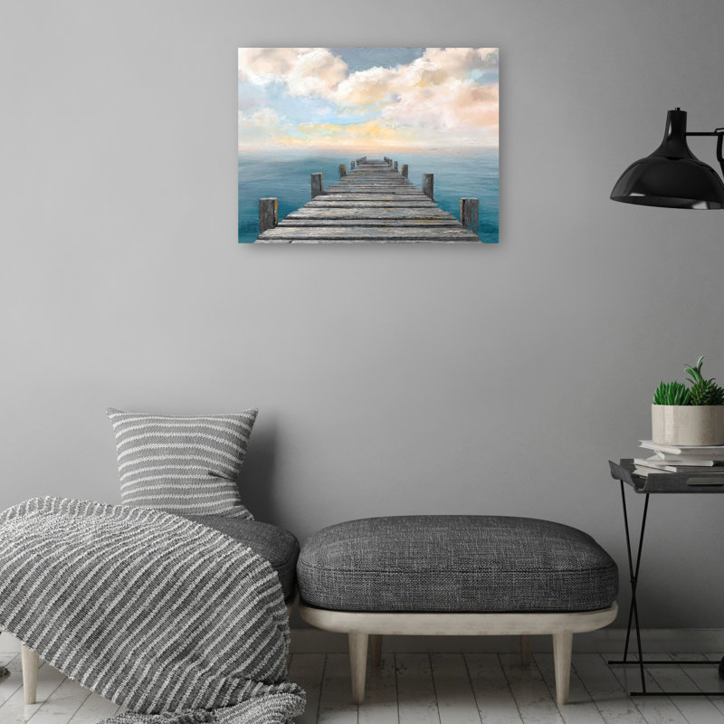«Ocean Sky» par Studio Arts, reproduction d'art sur toile, Toile tendue, H 11 po x l 14 po x P 1,5 po