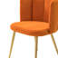 Chaise d'appoint en velours l 23,6 po avec dossier capitonné Yorba-1787568714