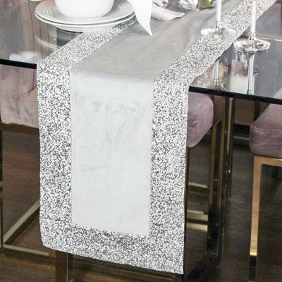 Sparkles Home Luminous Rhinestone Border Table Runner - Gold