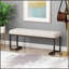 Banc rembourré capitonné à boutons et bronze de conception simple, confortable et durable, banc multifonctionnel
