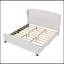 Lit rembourré en lin élégant et confortable avec structure robuste et matériau doux au toucher-1063585104-1063585133
