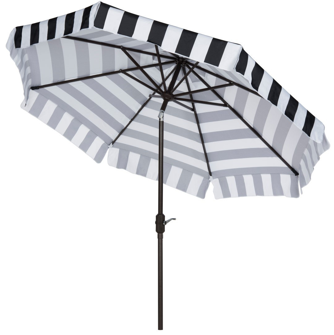 8.4' Market Umbrella, Black/White