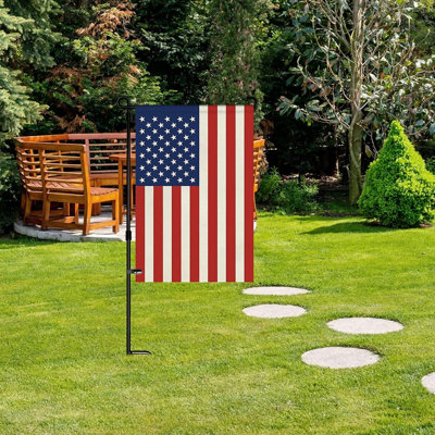 4th Of July Garden Flag, Double Sided American Flag Yard Decoration, Patriotic Usa Outdoor Flag For Memorial Day, Independence Day, Lawn & Garden Decor