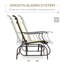 Banc oscillant extérieur pour 2 personnes Outsunny
