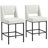 Jenie Upholstered 26.4'' Boucle Counter Stool with Metal Frame-488078429
