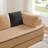 Left 2-Seater Sofa W/Pillows Teddy Fabric-1097539655