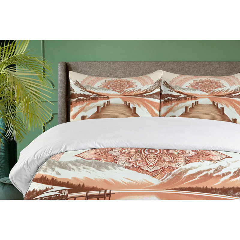 Lake Duvet Cover, Queen Duvet Cover + 2 Standard Shams